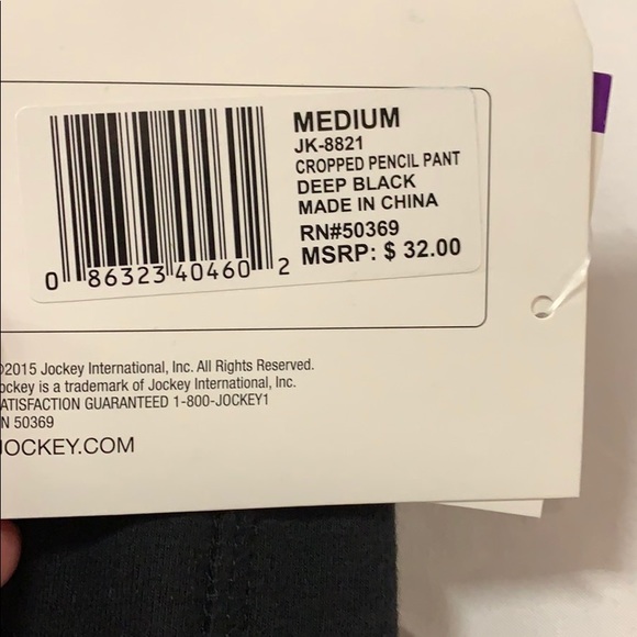 NWT Jockey Sport workout tights. Size medium - Picture 4 of 6